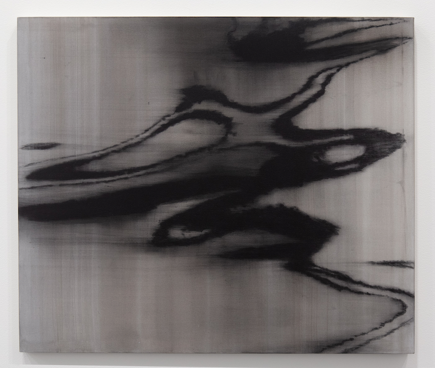 <i>Iron</i>, 2024, Charcoal, gesso and oil on linen, 32 x 38 in (81.3 x 96.5 cm)